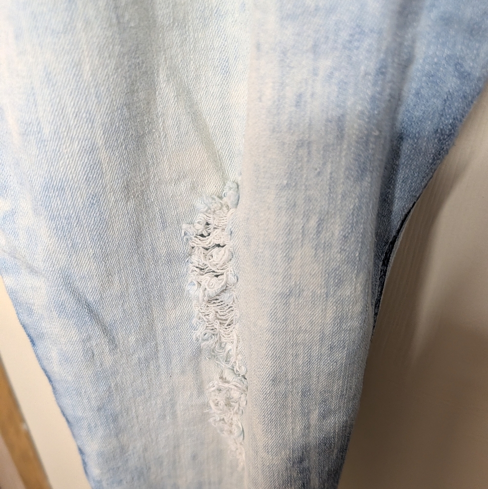 # 8 - twenty-one black Jeans Stylish Distressed Blue Jeans With Bling Buttons - Picture 6 of 10